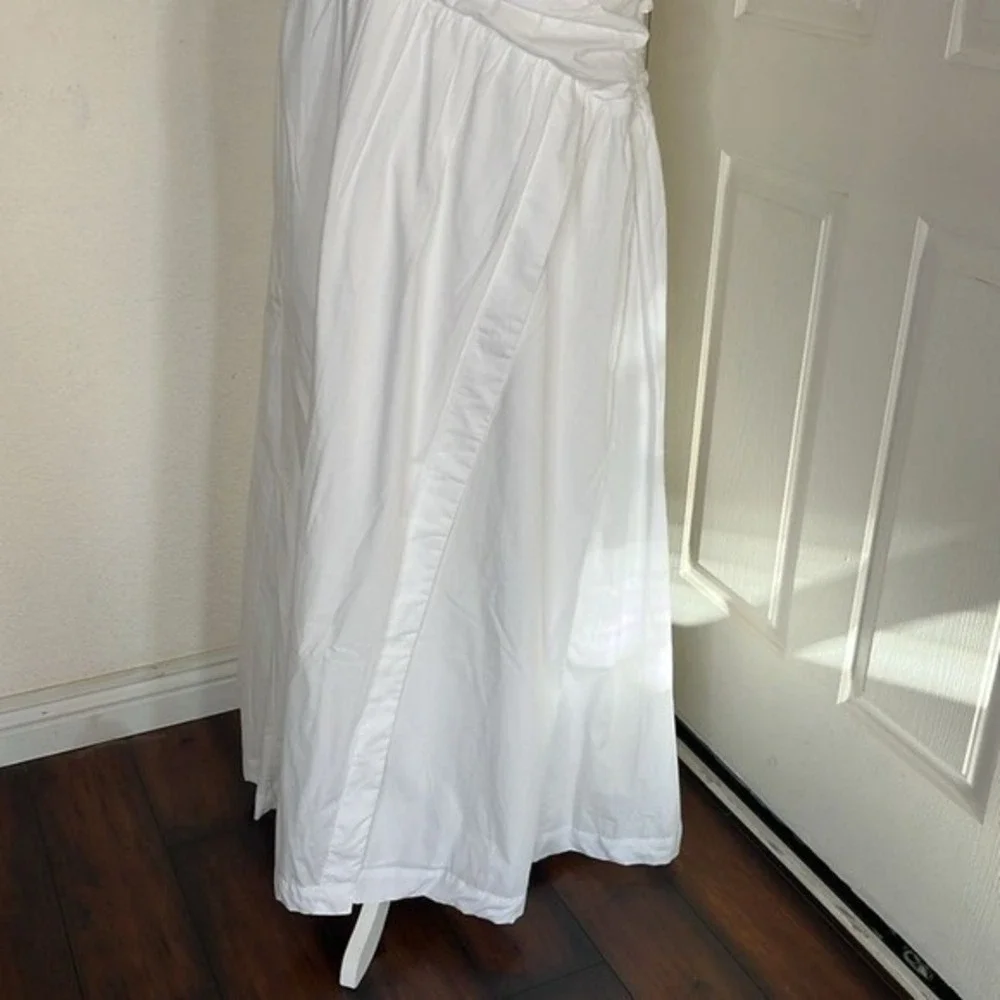 Abercrombie & Fitch Fiore One Shoulder Maxi Dress‎ XL Cutout High Slit NWOT